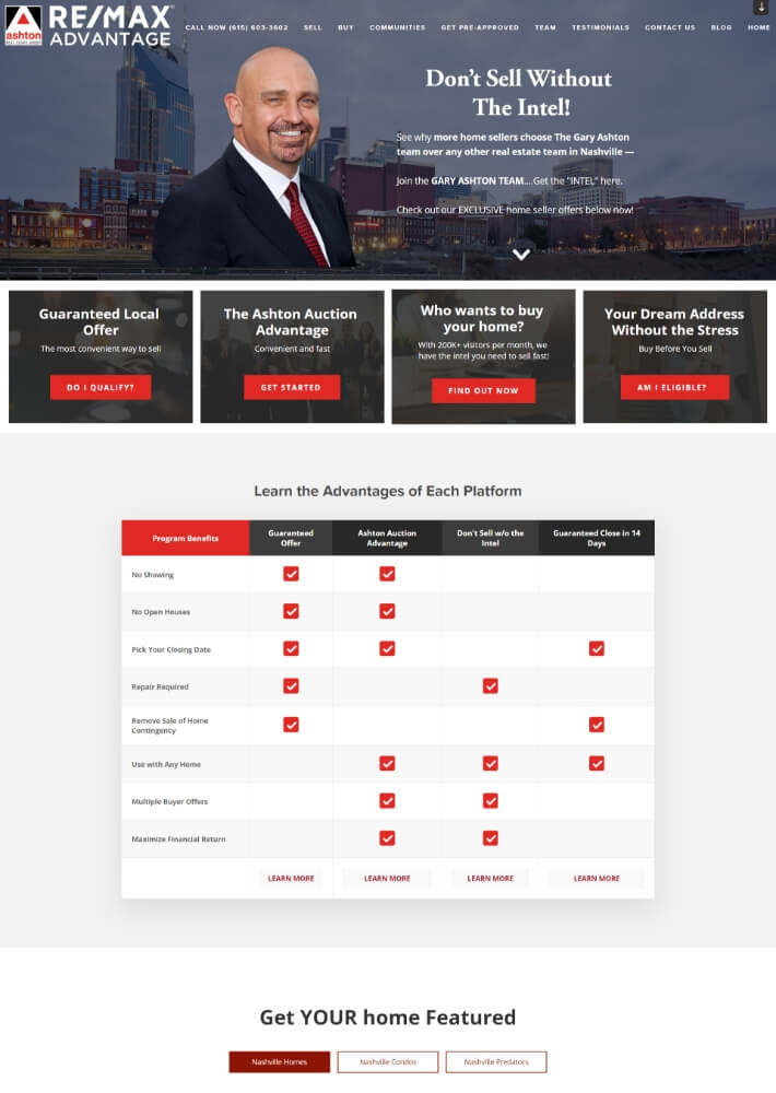 real estate web design