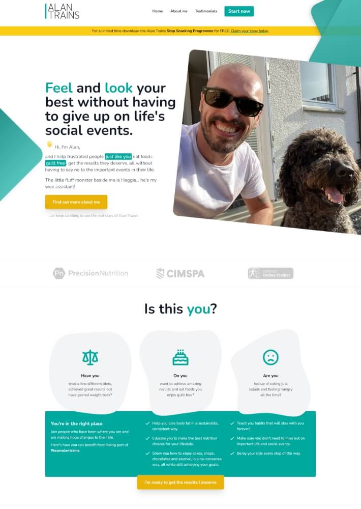 fitness web design